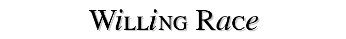 Willing Race font